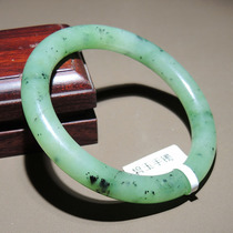 Qianma Dialect High-quality Hetian Jade Recommended Russian Material Laokeng Jasper Fruit Green Inner Diameter 56mm Exquisite Bracelet S2