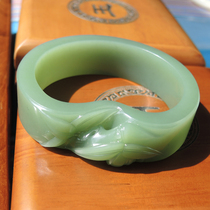 The representative work of the dialect master Laokeng ice bottom has fluorescent Seiko luxury jasper creative boutique bracelet R