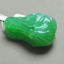 Popular dialect boutique Hetian jade wear-grade recommended oily and delicate jasper Yang green Baicai pendant pendant S