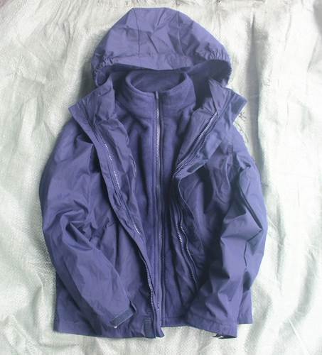 Демисезонная куртка для мальчиков, съёмный флисовый детский водонепроницаемый вкладыш, «три в одном»