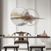 New Chinese light lavish Mountain Shadow shaped wall Sofa Background Wall Pendant Living-room Bedroom Metal Wall Accessories