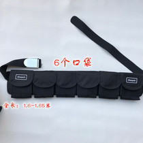 Diving counterweight bag Lead belt thickened belt bag Four weight-bearing pockets for dry and wet diving