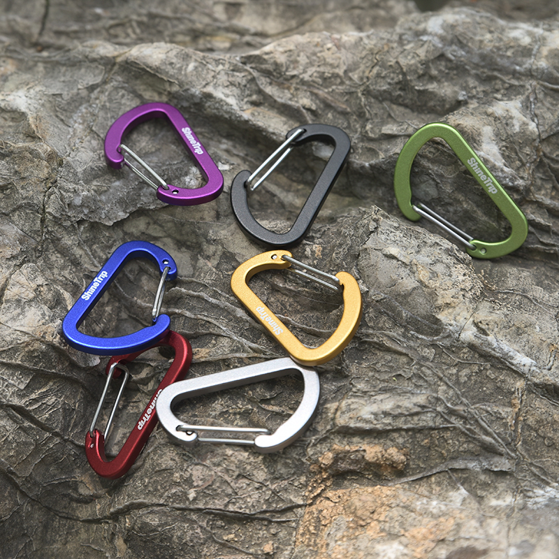 Outdoor travel field D type climbing buckle hanging buckle Quick hanging buckle kettle hanging buckle key button hook
