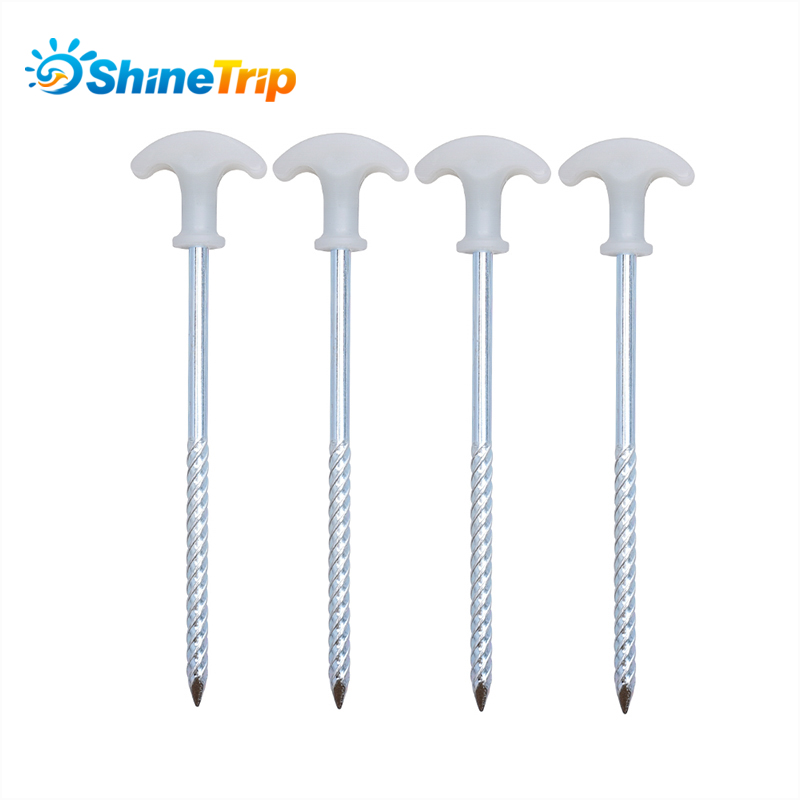 Sky Curtain Nails Outdoor Camping 20cm Luminous Ground Nails Reinforced Tent Ground Nails Fluorescent Nail Tent Accessories Steel Nails