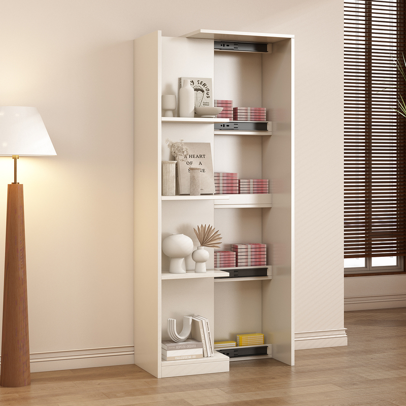 Hidden Bookshelf Integrated with Wall-Mounted Storage Rack, Floor-Standing Study Room, Living Room, Modern Minimalist Hidden Bookshelf Storage Cabinet, New Model Hidden Bookshelf Integrated with Wall-Mounted Storage Rack, Floor-Standing Study Room, Living Room, Modern Minimalist Hidden Bookshelf Storage Cabinet, New Model