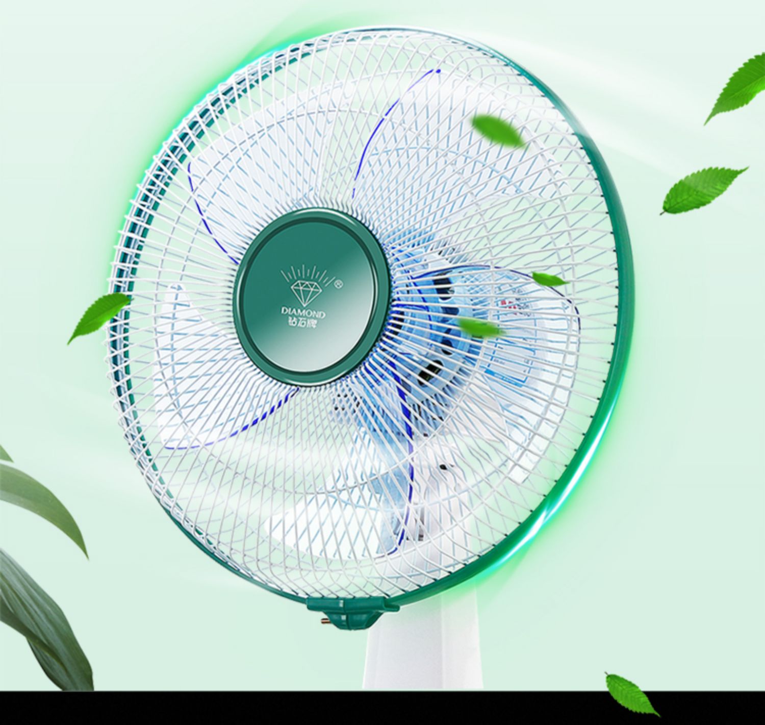 Kim cương thương hiệu quạt điện máy tính để bàn nhà sinh viên ký túc xá 12 inch câm bàn cơ khí thời gian lắc đầu quạt máy tính để bàn - Quạt điện quạt máy senko