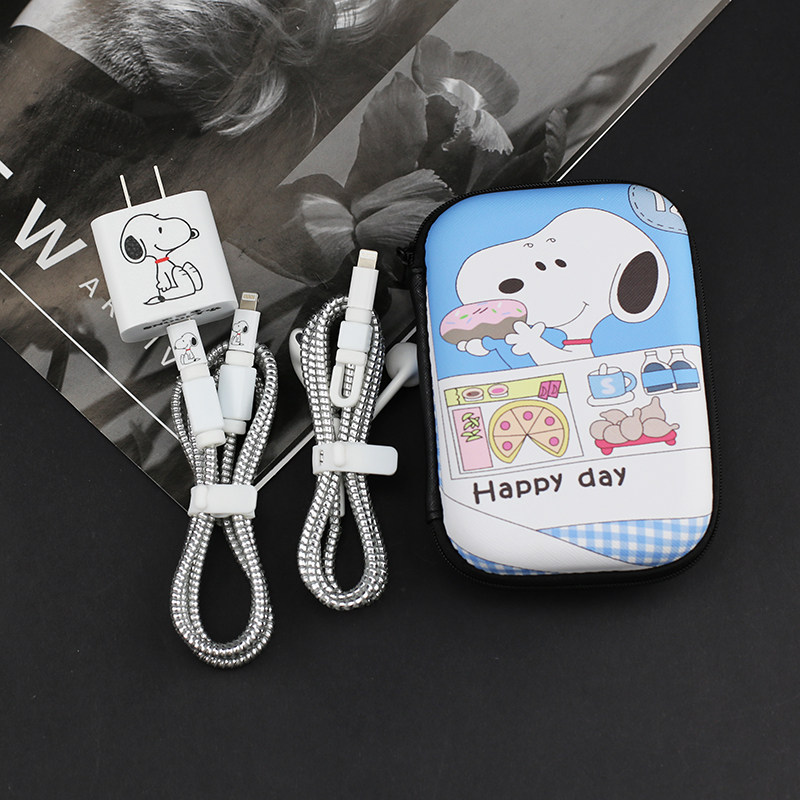 Apple iPhone12 13promax data line protective sleeve 20W quick charger ipadpro wound rope