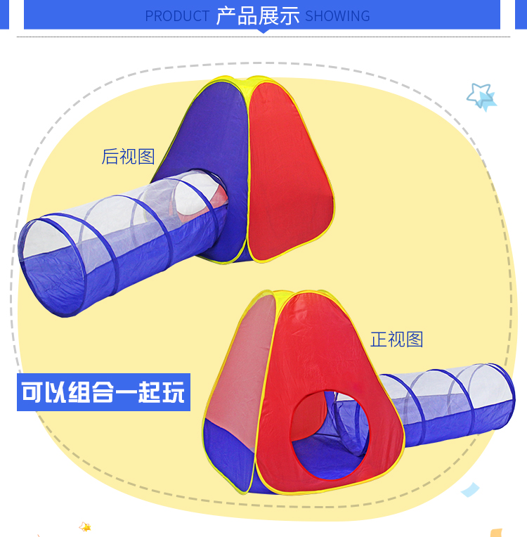 Lều trẻ em Đồ chơi trong nhà và ngoài trời Nhà công chúa trẻ sơ sinh đi ngang qua nhà, các cô gái, cô gái, nhà nhỏ, hồ bơi bóng biển nhà bóng cầu trượt