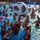 Очень большой надувной футбольный воздушный шар, ракетка, пляжный мяч для водного поло для игр в воде