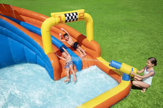 inflatable slide для Street детей в парках аттракционов, вилла игра в воду для раннего возраста, батут, плавательный бассейн