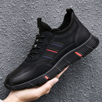 Mens shoes summer 2022 new tide shoes mens casual leather shoes Korean version of trend sports soft bottom anti - slip shoes