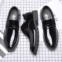 Mens Shoes Summer Breakthrough New Leisure Shoes Mens Trend of British Han Edition Costume Tip Business Increase Shoes