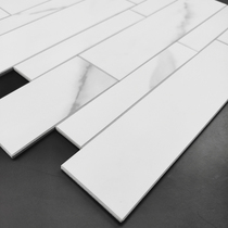 Jazz white mosaic wall sticker Tile background wall Marble wall brick Stone texture pvc stone plastic self-adhesive renovation