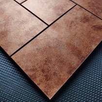 Ancient Bronze Metal Mosaic Wall Sticker Background Wall Tile Red Yellow Copper Rust Decorative Wall Cafeteria restaurant Self-adhesive