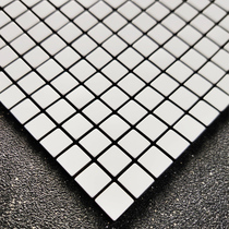 White mosaic tile wall sticker self-adhesive solid color background wall interior wall Small particles Small squares Small pieces square adhesive