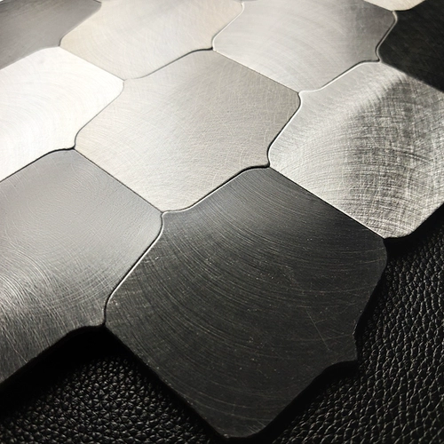 Самоклеющаяся металлическая мозаика на стену из нержавеющей стали, популярно в интернете