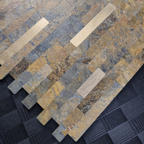 Imitation stone Mosaic cultural stone background wall tile Living room dining room kitchen wall sticker self-adhesive aluminum-plastic plate wall tile