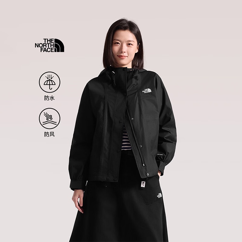 The North Face Women's Single-Layer Outdoor Casual Waterproof Hard Shell Jacket Windproof Jacket 8Kda