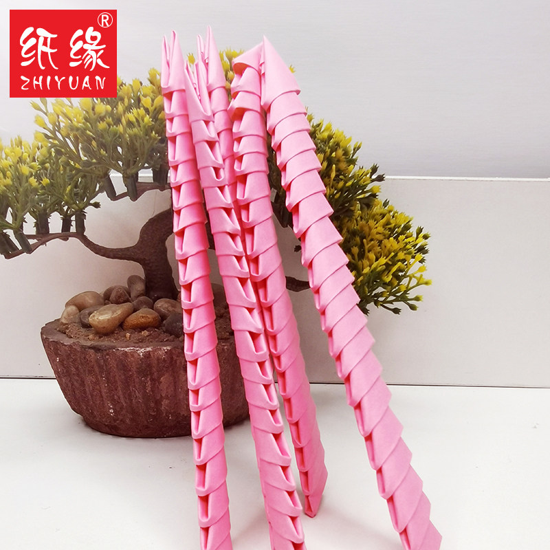 Paper Edge Triangle Inserts paper Students handwork 3 * 5CM folded triangular semi-finished assembly Toys 36 color Optional