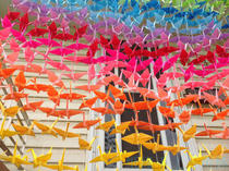 Paper edge handmade origami cherry blossom material Thousand Paper Crane material package Party arrangement commemorative paper crane