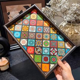 High-end retro tea tray walnut jewelry rectangular light luxury wooden storage wine glass tea hydrological tea tray
