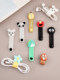 Headphone buckle cartoon winder charging cable storage cute silicone cable ties data cable finishing clip anti-winding bundling