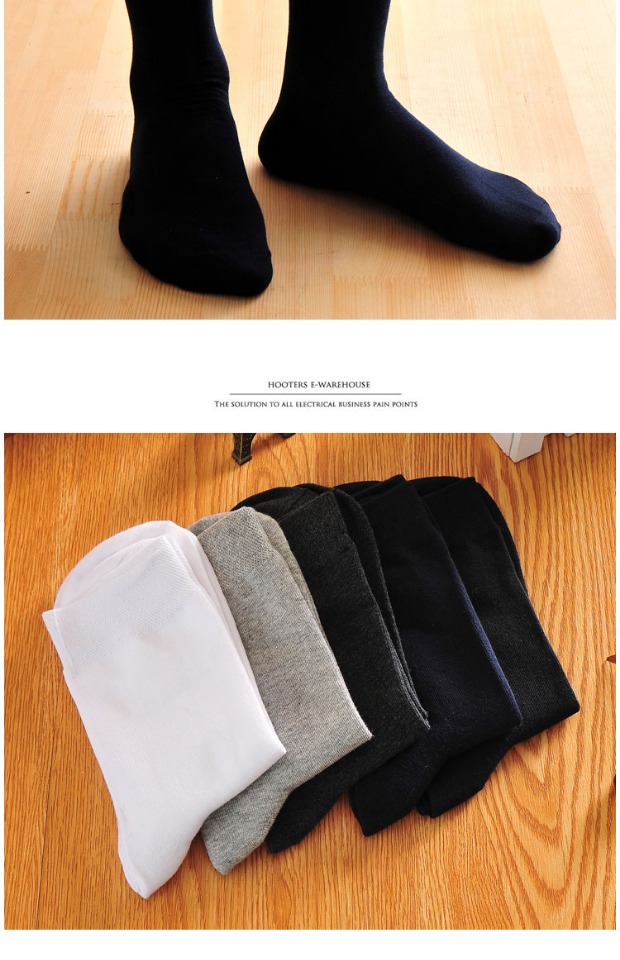 0956 tất nam và nữ vớ cotton ống bốn mùa vớ nam kinh doanh cotton Nhật Bản nữ sinh viên màu rắn vớ mùa thu và mùa đông vớ lười