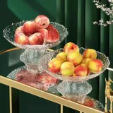 Легкая роскошная тарелка с фруктами, украшения журнального столика для домашней гостиной, высококачественная тарелка для конфет, тарелка для закусок, тарелка с фруктами с хорошим внешним видом