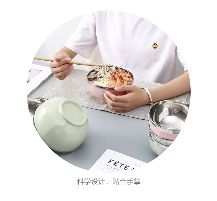 Bát thép không gỉ bát bát Bộ đồ ăn nhà bếp bát mì ăn liền Bát cơm bát bát bát bát salad bát bát ramen bát Nhật Bản dĩa nhỏ
