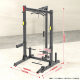 Squat Rack, Bench Press, High Pull, Rowing Machine All-In-One Rack, Home Multifunctional Half-Frame Barbell Rack, Professional Fitness Equipment