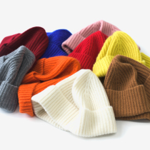 Ku Yin mottled Baotou Knitted Womens Korean version of autumn and winter thickened ear protection and warm cashmere wool cap