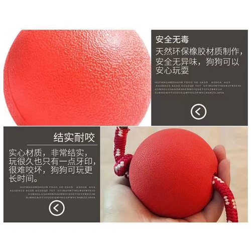 Игрушка для собак резиновый упругой шарик сплошной шарик шлифований зубы плюшевый золотистый ретривер среднего размера собака дразнить игрушечный шарик