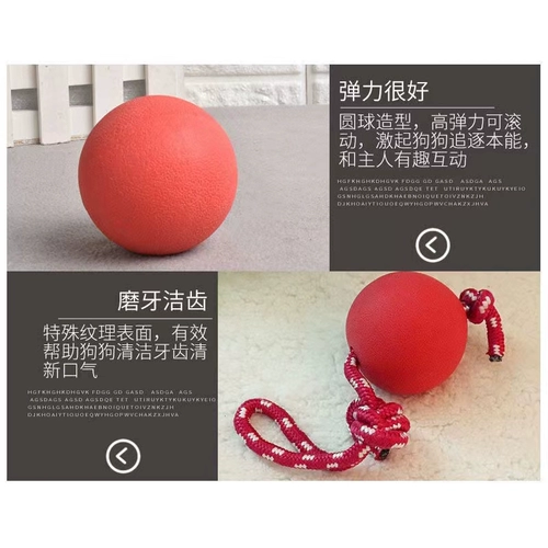 Игрушка для собак резиновый упругой шарик сплошной шарик шлифований зубы плюшевый золотистый ретривер среднего размера собака дразнить игрушечный шарик