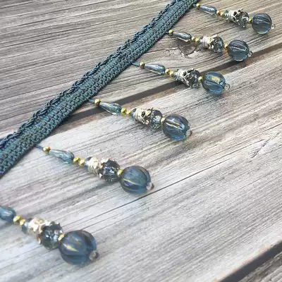 European living room curtain hanging beads Crystal lace beads ear edge hanging ear shade table flag decorative tassel accessories accessories