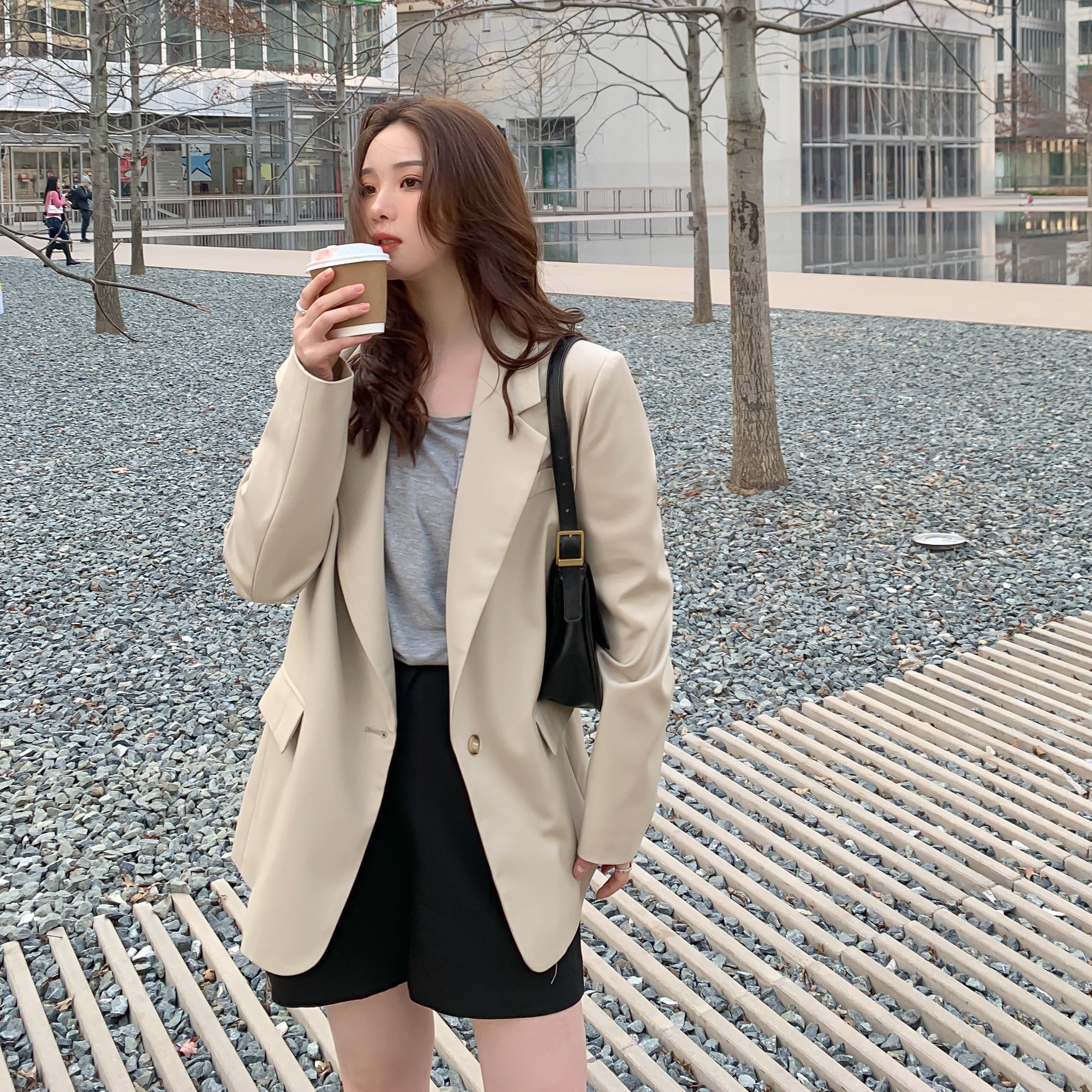 Foreign Pie Small Suit Jacket Female Design Sensation Little Crowdart 2022 New Spring Autumn Han Prints Superior Feel Fried Street West Suit