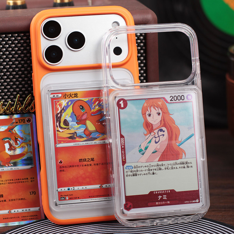 Pokémon Ptcg Compatible iPhone 17 Pro Max Phone Case, Air Card Slot, 16 Plus, One Piece, 15 New Model, Yu-Gi-Oh!, Magic: the Gathering, 14 Shockproof, Star Card, 64*90mm, 13/12