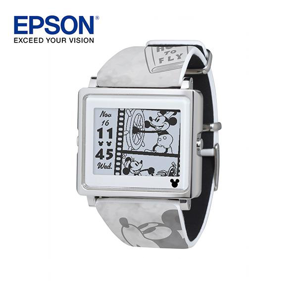 EPSON Smart Canvas Mickey Mouse Re-Enacted Time Travel-Airplane Mania Watch Gray