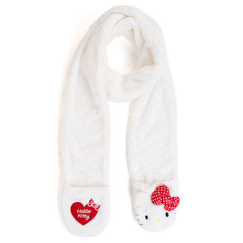 Sanrio HELLO KITTY Attached Pocket Adorable Long Scarves
