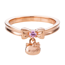 Hello Kitty×white clover Limited Edition Hello Kitty Bow Ring Rose Gold