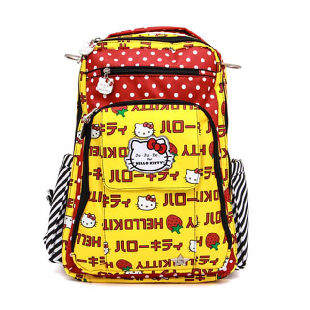 JuJuJuBe x Hello Kitty's joint BeRightBack after bag Mom bag (strawberry stripe)