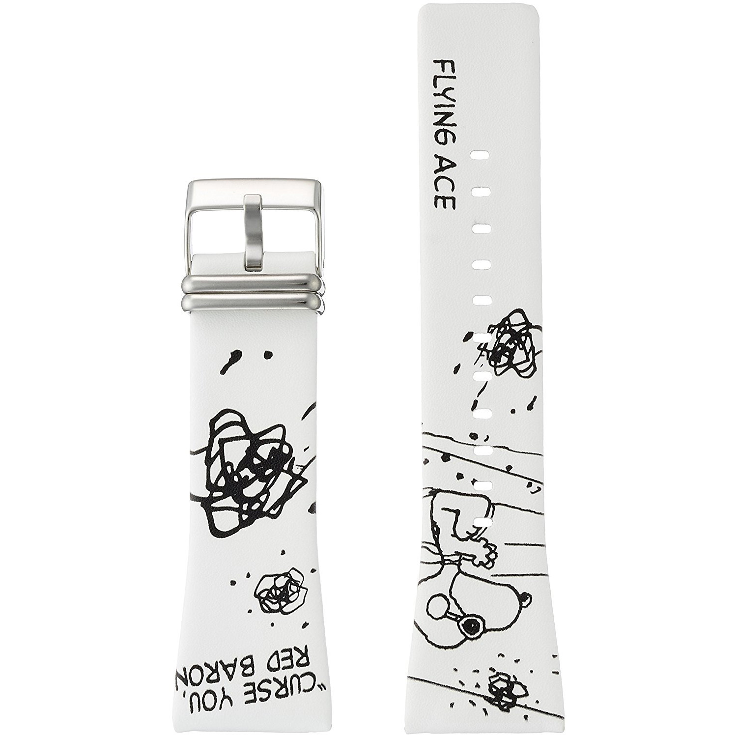 EPSON Smart Canvas Flying Ace Snoopy Ace Digital Pilot Watch Strap White - Taobao