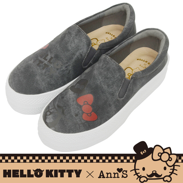 HELLO KITTY X AnnS Wenqing Dali thick-soled loafers - black