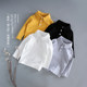 Boys and girls new Korean version of the small round lapel shirt baby autumn and winter pure cotton thick shirt bottoming shirt children's tops