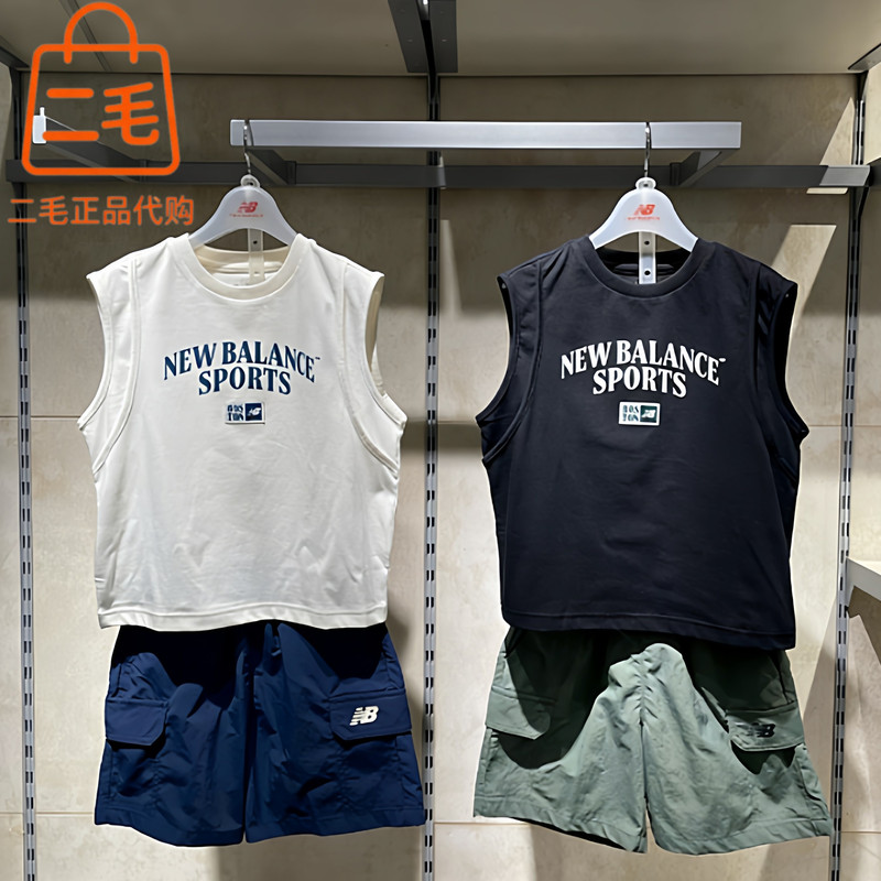 New Balance Nb Sports Suit for Boys 26 Summer Sleeveless Vest Shorts Two-Piece Set 2Tg2E133