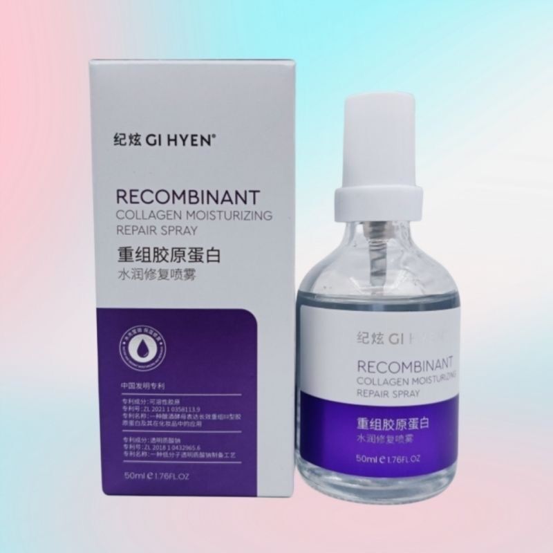 Jixuan Time Master Restructured Collagen Hydrating Repair Spray 50ml Bottle Hydrating and Moisturizing Authentic and Genuine