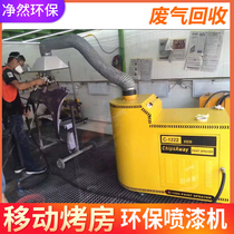 Environmental protection hvlp low pressure paint spraying machine large equipment mobile painting paint booth intelligent robot environmental protection painting