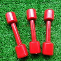  Childrens toys Wooden dumbbells Childrens dumbbells Dance props Wooden color dumbbells Wooden kindergarten dumbbells
