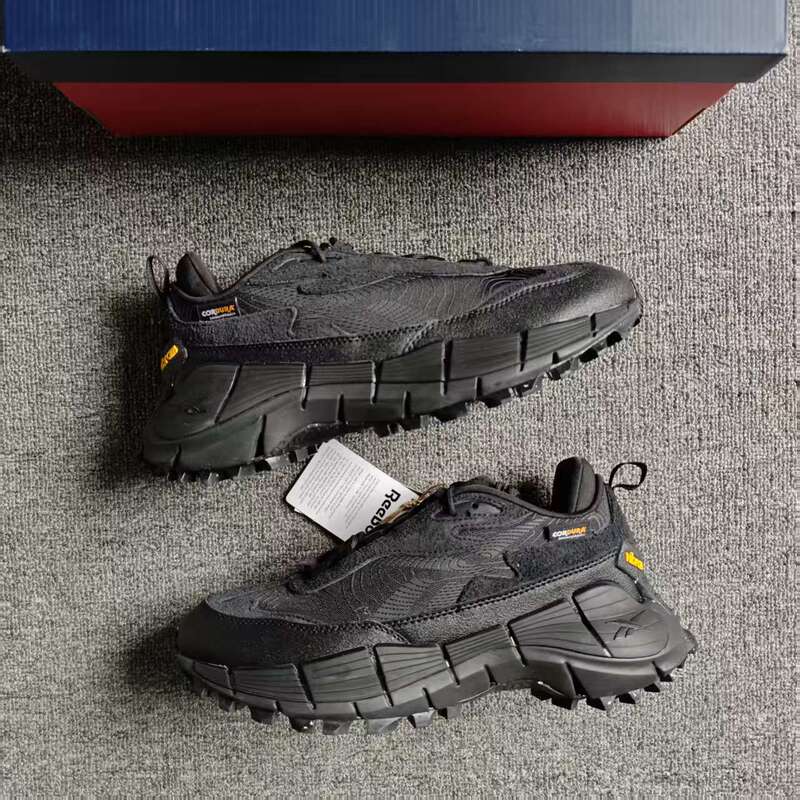 Reebok Men's and Women's V-Soled Zig Kinetica Black Warrior Outdoor Sports Shoes 100074785