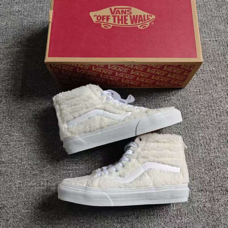 Vans Sk8-Hi Vans Winter Mid-High Top Street Unisex Casual Shoes Teddy Fur Shoes Vn0A5Krcc00