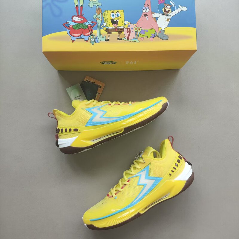 361 ° Big3 5.0 Quick Pro Spongebob Squarepants Low-Top Basketball Shoes for Men 672421103F-1 361 ° Big3 5.0 Quick Pro Spongebob Squarepants Low-Top Basketball Shoes for Men 672421103F-1